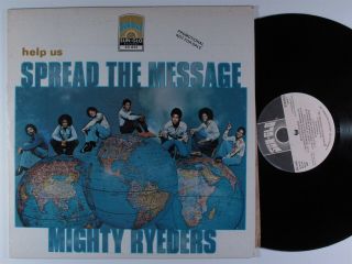 Mighty Ryeders Help Us Spread The Message Sun - Glo Lp Vg,  /vg,  Promo 1st Press