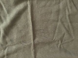 Vintage Us Military Wool Green Blanket No Holes,  Not Torn 80x64