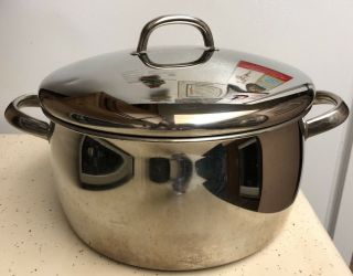 Vtg Macys Tools Of The Trade N029 W/lid 18/10 Stainless Steel 6 Qt Stock Pot