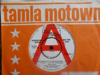 M - Uk Tamla Motown Demo 45 - Jimmy Ruffin - " What Becomes Of The Brokenhearted "