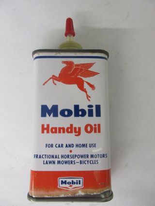 Vintage Advertising Mobil Oil Oiler Tin Collectible 400 - Z