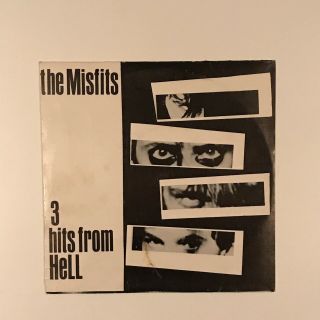 The Misfits - 3 Hits From Hell 7” White Vinyl 500 Pressed / Danzig