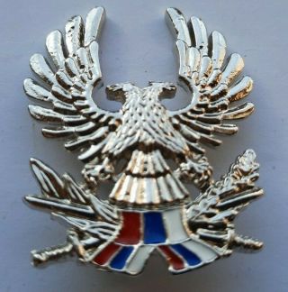 Serbia Army Special Forces Military Police Hat Pin Badge Insignia Eagle