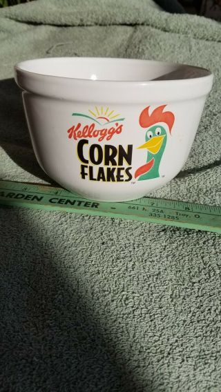 Vintage 1999 Kellogg’s Corn Flakes White Ceramic Cereal Bowl
