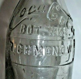 Coca - Cola 3ea Bot.  Wks.  Richmond,  Ccr Richmond Soda Bottle Blue,  Richmond Ring Top