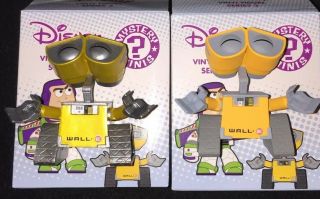 Sdcc 2014 Funko Disney Pixar Wall - E Mystery Mini Set Of 2 Vinyl Figures Open Box