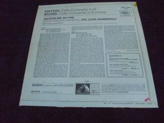 Haydn/Monn/Jacqueline du Pré 1969 UK LP STEREO HMV ASD 2466 1st S/C 2