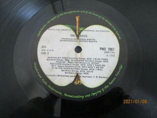 The Beatles White Album Mono Top Loader 1/1/1/1 No EMI Text Low Number 0066094 6