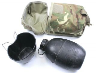British Army Osprey Water Bottle,  Cup,  Mtp Multicam Camo Pouch