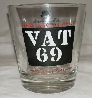 Vintage Vat 69 Finest Scotch Whisky Produce Of Scotland Sir Edwards Glass