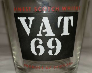 Vintage Vat 69 Finest Scotch Whisky Produce of Scotland Sir Edwards Glass 2