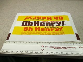 Williamson Candy Bar Company 1950s Oh Henry Wrapper 1.  25oz More Style 1 Bca