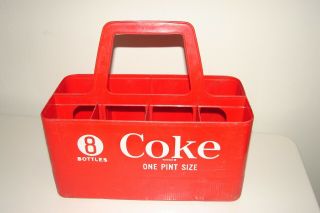 Vintage Coca Cola Plastic Coke Bottle Carrier Holder Caddy 8 Pack
