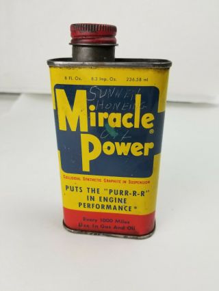 Vintage Miracle Power Lubricant Can