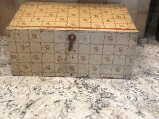 Vintage Distressed Tin Bread/cake Cabinet Pie Safe Box Metal Farmhouse Decor