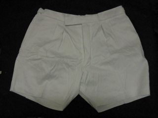British Military Royal Navy Rn White Cotton Shorts - 34 " Or 38 " Waist