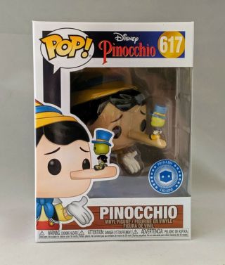Pinocchio (lying) With Jiminy Cricket Funko Pop - Near