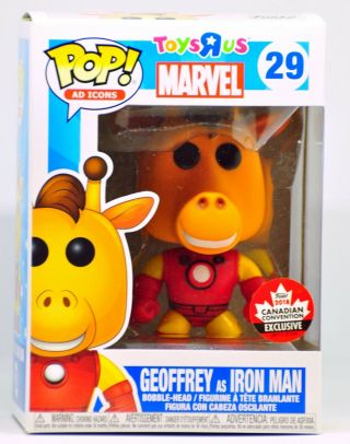 Funko Pop 29 Ad Icons Marvel Geoffrey As Iron Man Limited Edition Exclusive Ne