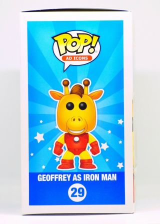 Funko Pop 29 Ad Icons Marvel Geoffrey as Iron Man Limited Edition Exclusive Ne 2