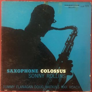 Sonny Rollins Saxophone Colossus - 1958 Nj Label Prestige Lp - Rvg