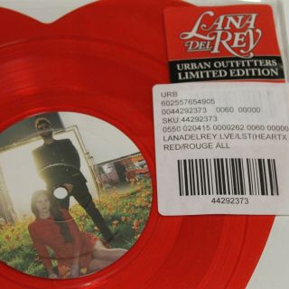 Lana Del Rey Love / Lust for Life Heart Shaped Vinyl VERY RARE 3