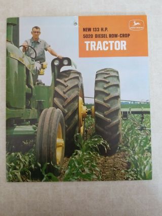 Vintage John Deere Brochure 5020 Tractor 1966