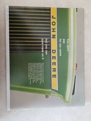 Vintage John Deere Brochure.  Standard And 4wd Tractors 70 To 280 HP 1969 2