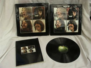 The Beatles Let It Be Box Set 1st Uk Press Red Apple 2u/2u Throughout