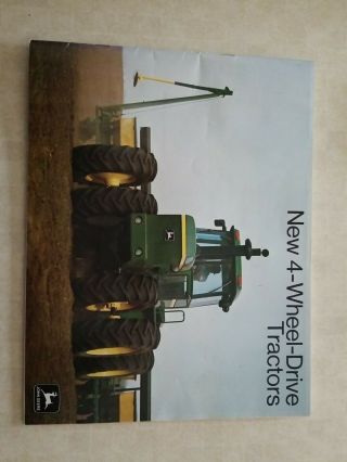 Vintage 1974 John Deere 8430 8630 4 - Wheel - Drive Tractors Sales Brochure