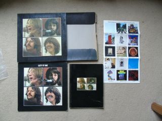 The Beatles Let It Be 1970 Uk Red Apple Lp Pxs1 Box Set Book,  Poster 141