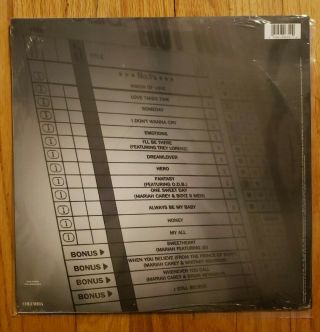 Mariah Carey 1 ' s 2 LP Vinyl ORIG 1998 1st Press Still Factory W/Hype 3
