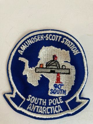 Amundsen - Scott Station South Pole Antarctica Patch.