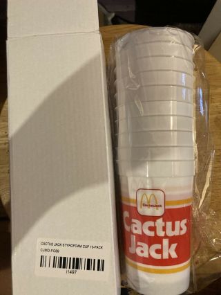 Travis Scott Cactus Jack X Mcdonald’s Plastic Cups