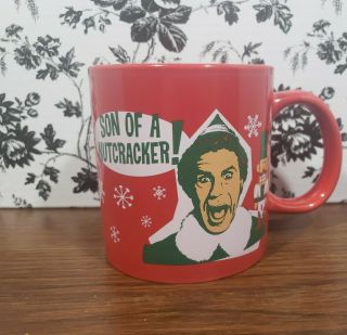 Elf Son Of A Nutcracker Oversize Coffee Mug Tea Cup Red Christmas 20 Oz