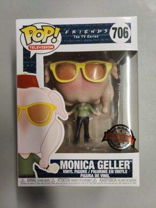 Funko Pop Monica Geller Turkey Head Friends Special Edition Box