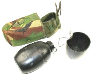 British Army Osprey Water Bottle,  Cup,  Dpm Woodland Camo Pouch