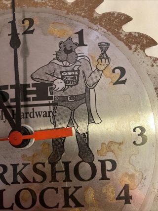 Vintage Orchard Supply Hardware Saw Clock 2