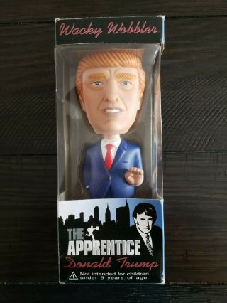 Rare Donald Trump The Apprentice Wacky Wobbler Bobble Head (funko,  2005)