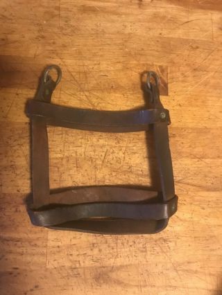 Ww1/ww2 Leather And Brass Canteen Holder.