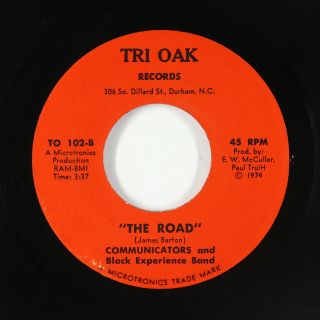 Funk Breaks 45 - Communicators & Black Experience Band - The Road - Tri Oak Vg,
