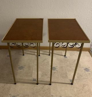 Set Of 2 Vintage Cal Dak Tv Trays