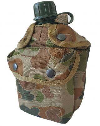 Tactical Force Auscam Dpcu 1l Army Kidney Canteen,  Molle Pouch Combo