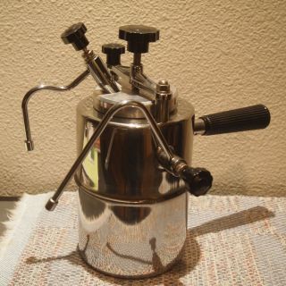 Vtg Milano Italy T.  C.  L.  Stove - Top Espresso Cappuccino Coffee Maker Frother Tcl