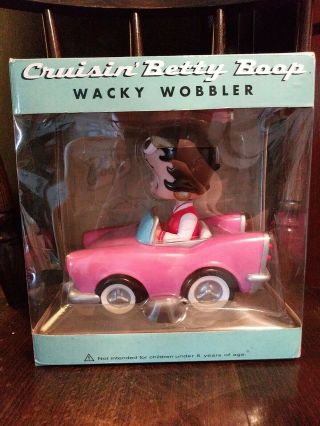 Cruisin Betty Boop Wacky Wobbler Bobble Car Bobble Head Rare 2005