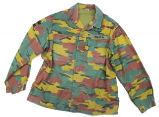 Belgian Army Combat Shirt / Jacket In Ripstop Jigsaw Camo 44 " (no19)
