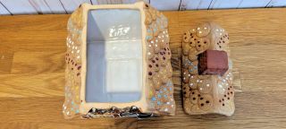 Vintage Cookie Jar Ceramic Gingerbread House Canister Japan Christmas Decoration 2