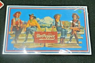 Dr.  Pepper Advertising Vintage 1994 Cowgirls Tin Sign