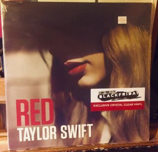 Taylor Swift Rsd Black Friday Red Crystal Clear Vinyl 586/7000