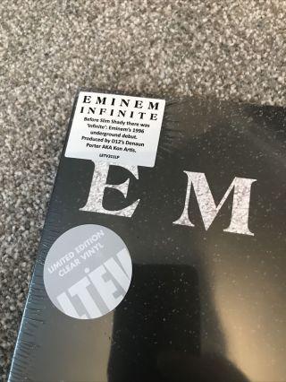Eminem - Infinite LP / Frosted Clear Vinyl / Gatefold / (2015) / Hip Hop Rap 2