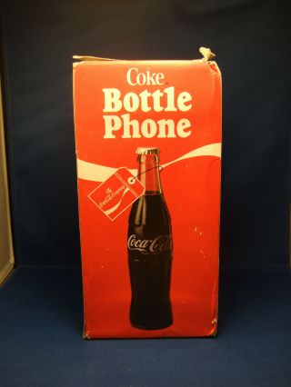 Vintage Coca - Cola Bottle Phone Model 5000 Coke Telephone Circa 1983 Nib